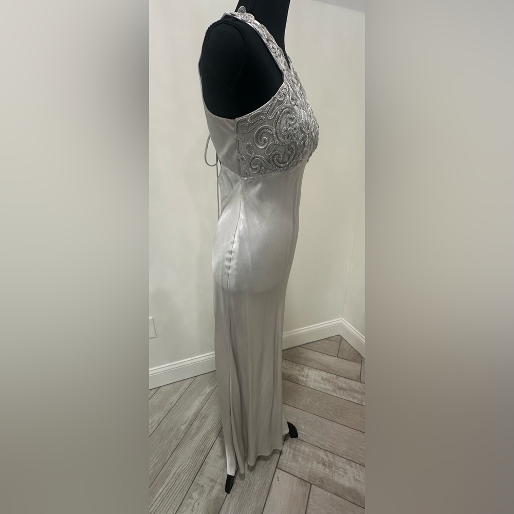Steppin' Out Silver Embellished Prom Dress - Picture 4 of 5